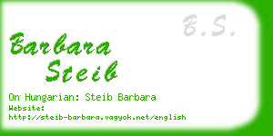barbara steib business card